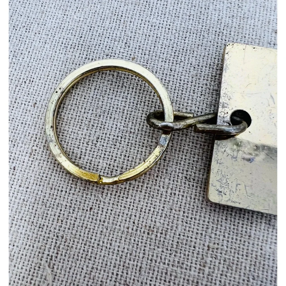 Vintage Phantom of the Opera Majestic Theatre Brass Ticket Keychain 1986 RUG